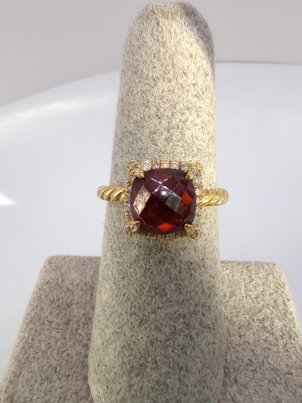 David Yurman Petite Chatelaine Pavé Bezel Ring - Picture 2 of 11